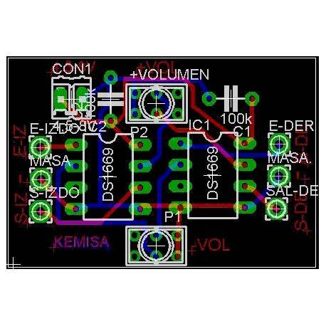 Digital volume control circuit board 