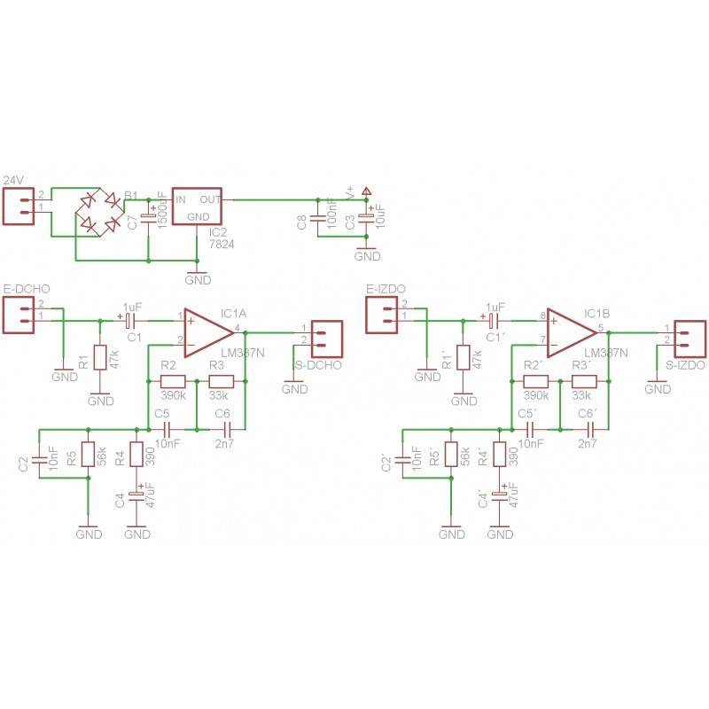 Producciones Rek, Diagramas y Electronica: Preamplificador