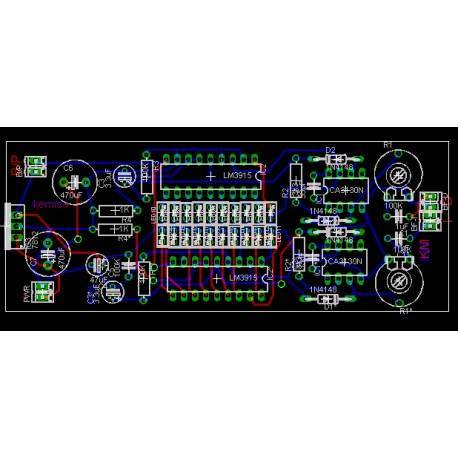 Vu meter stereo circuit