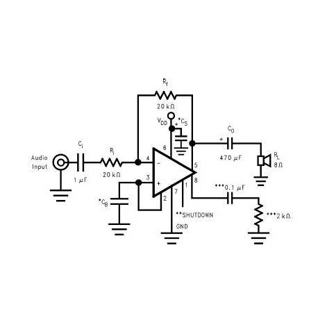 1W amplifier