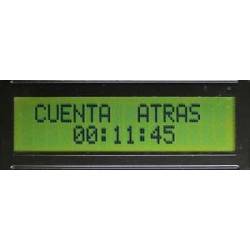 Contagem regressiva com display 2x16 LCD