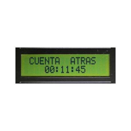 Contagem regressiva com display 2x16 LCD