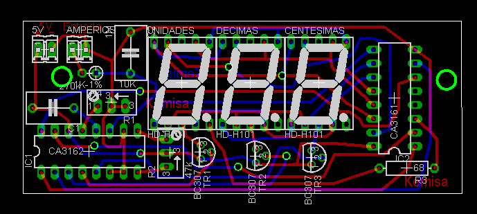 Circuito amperímetro digital