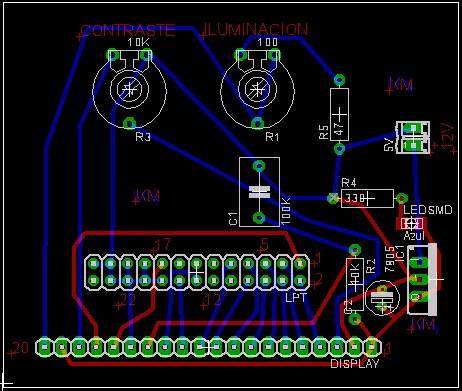 Circuito display 18x64