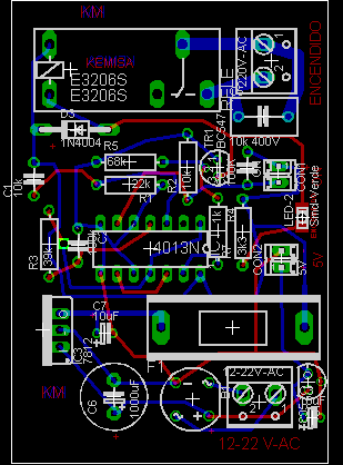 Circuito 2 del encendido apagado por sensor