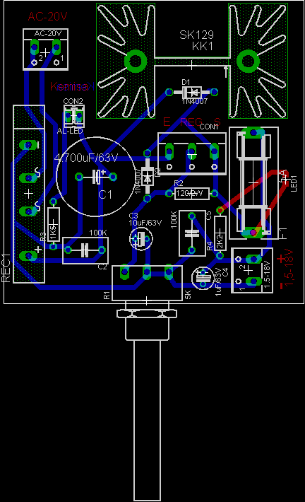 Circuito fuente de alimentación configurable