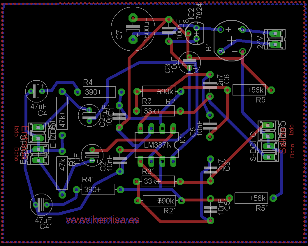 Circuito previo estéreo RIAA