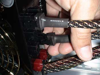 Conexión cable fuente de alimentación