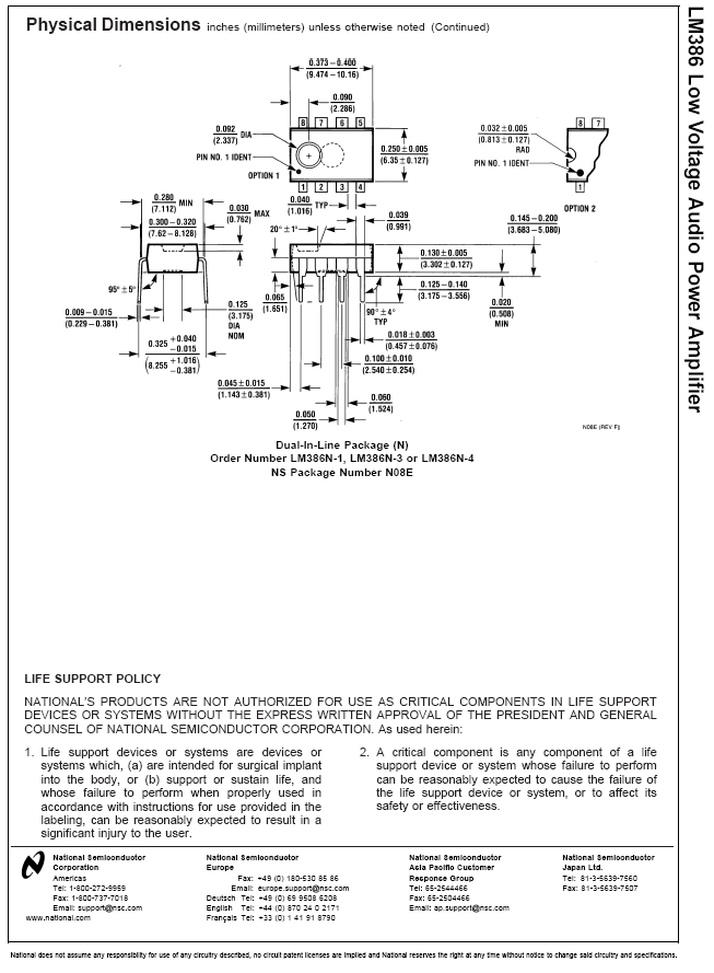 Amplificador de 24mW LM386