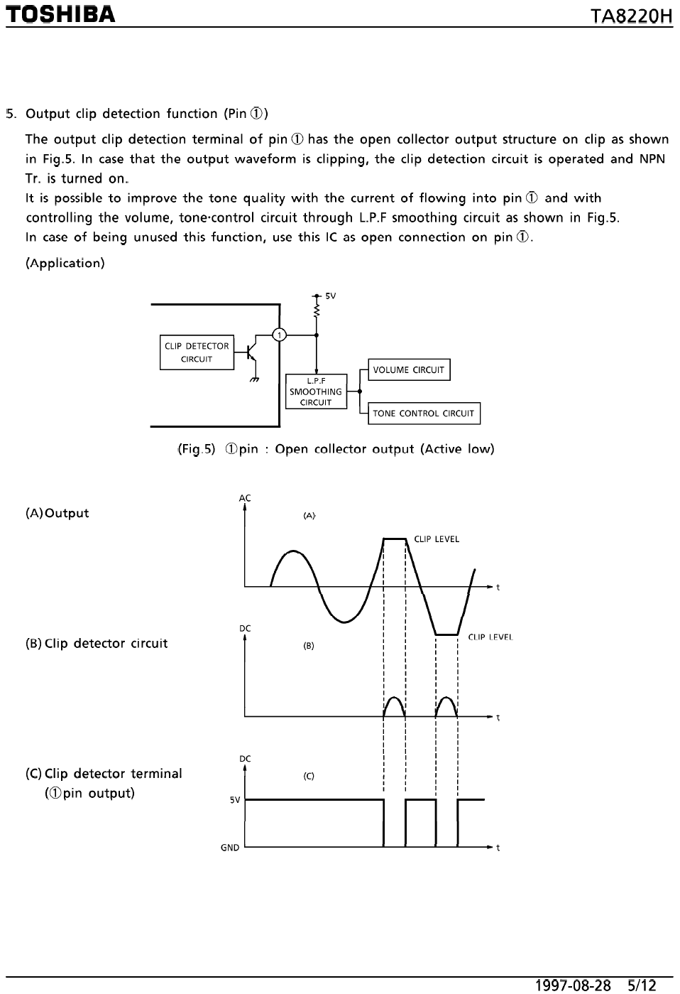 Amplificador de 2X30W con el circuito integrado TA8220