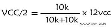 Ejemplo divisor resistivo