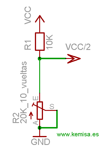 Divisor resistivo mejora