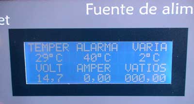 Display lcd multifunción fuente de alimentación 10 amperios